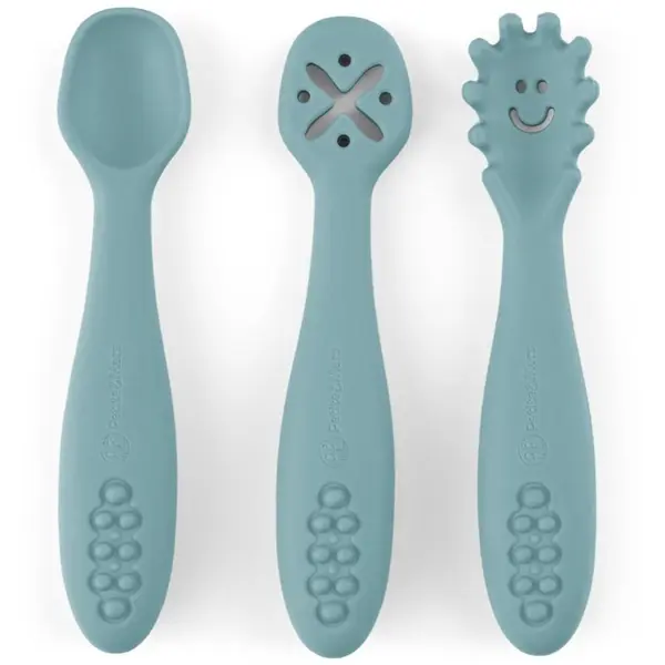 Petite&Mars Petite&Mars Take&Match 6m+ žlička za otroke Frosted Sky 3 kos