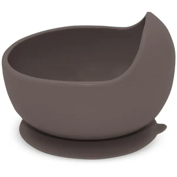 Petite&Mars Petite&Mars Take&Match Silicone Bowl skledica s priseskom Bitter Cocoa 6m+ 1 kos