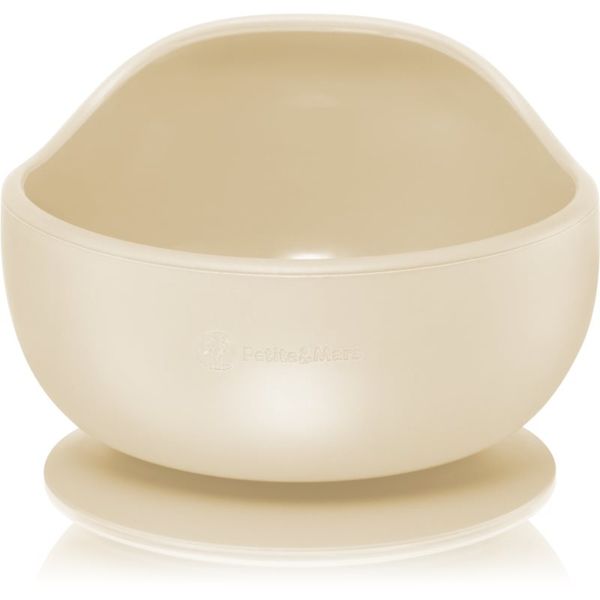 Petite&Mars Petite&Mars Take&Match Silicone Bowl skledica s priseskom Desert Sand 6 m+ 360 ml