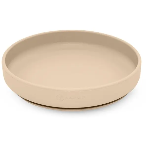 Petite&Mars Petite&Mars Take&Match Silicone Plate krožnik s priseskom Desert Sand 6 m+ 1 kos