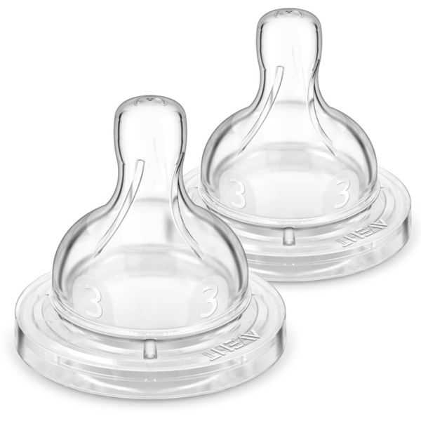 Philips Avent Philips Avent Anti-colic Flow 3 cucelj za stekleničko proti kolikam 3 m+ Medium Flow 2 kos