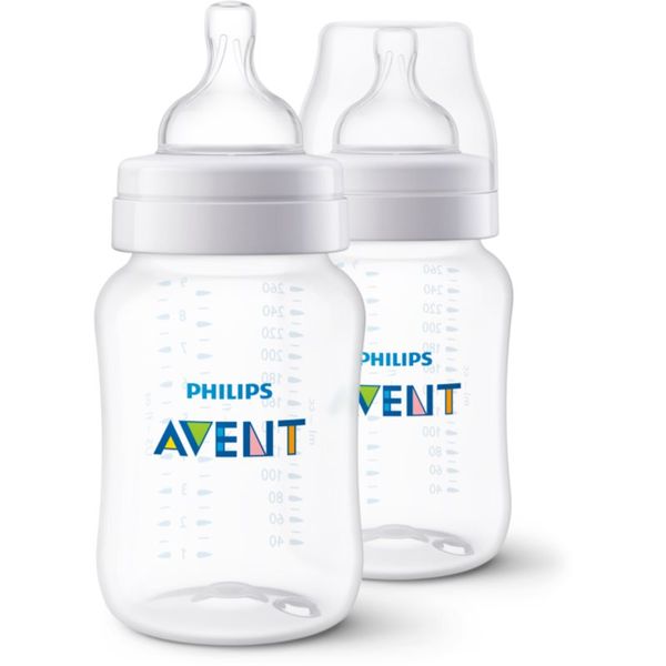 Philips Avent Philips Avent Anti-colic steklenička za dojenčke proti kolikam 1 m+ 2x260 ml