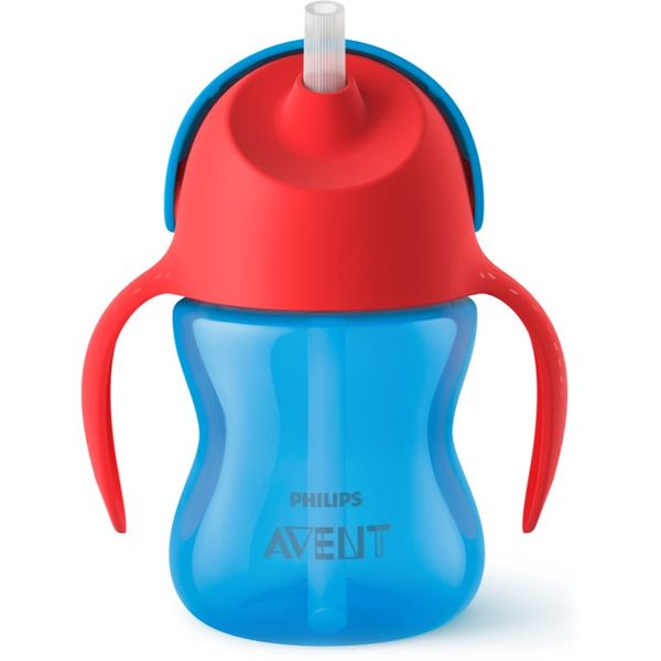 Philips Avent Philips Avent Cup with Straw skodelica z gibljivo slamico 9m+ Boy 200 ml