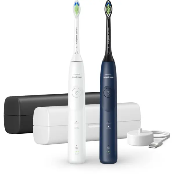 Philips Philips Sonicare 5500 HX7119/01 sonična električna zobna ščetka, 2 telesisonična električna zobna ščetka, 2 telesi Blue&White 2 kos