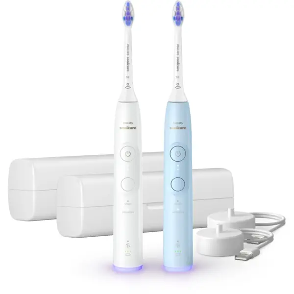 Philips Philips Sonicare 6100 set 2 zobnih ščetk s potovalnimi etuiji s potovalnim etuijem 2 kos