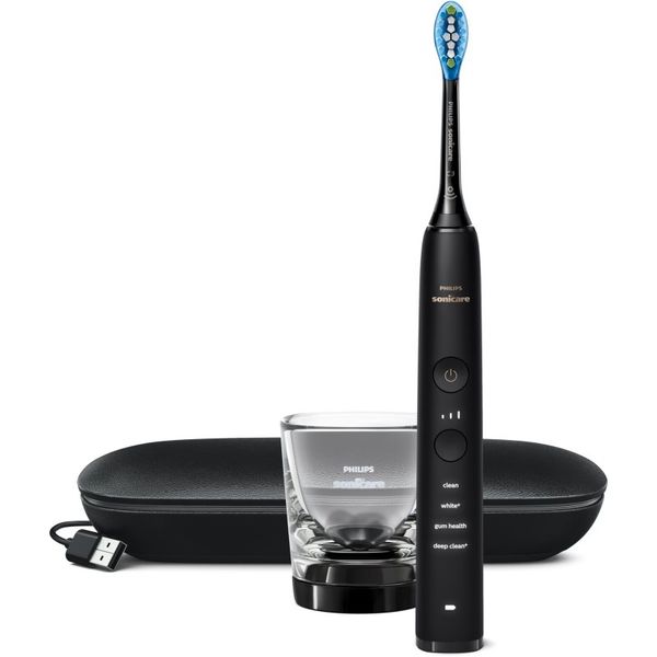 Philips Philips Sonicare 9000 DiamondClean HX9911/09 sonična električna zobna ščetka s polnilnim kozarcem Black 1 kos