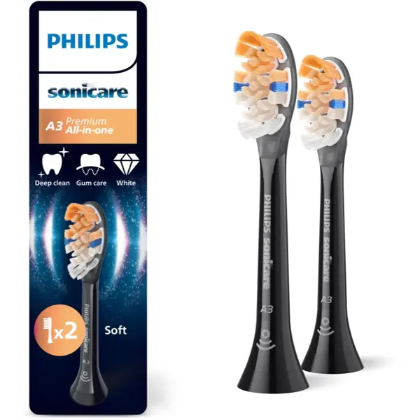 Philips Philips Sonicare Premium All-in-One HX9092/88 nadomestne glave za zobno ščetko Black 2 kos