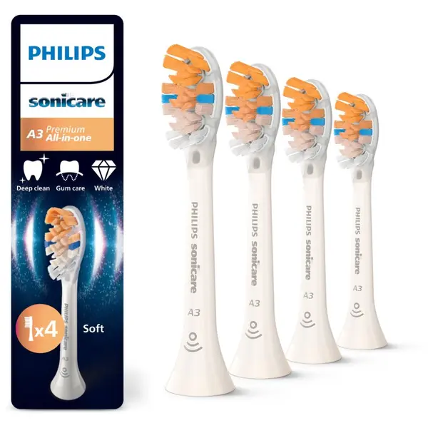 Philips Philips Sonicare Premium All-in-One HX9094/87 nadomestne glave za zobno ščetko White 4 kos