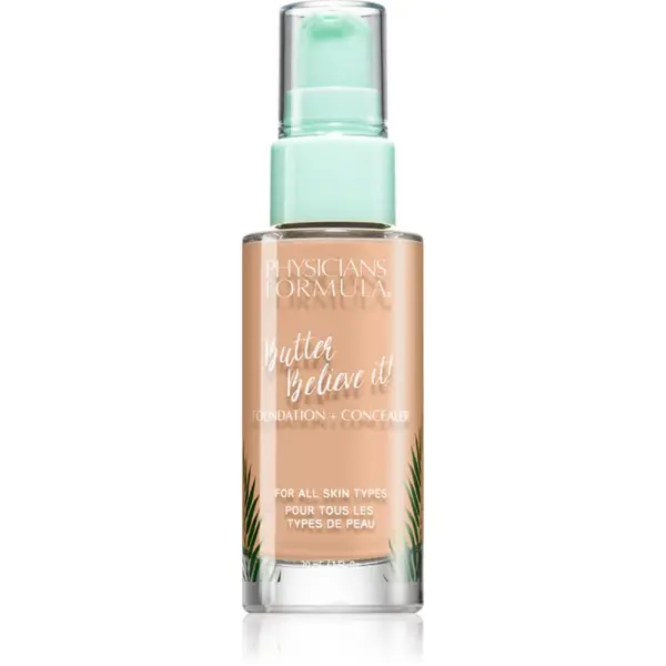 Physicians Formula Physicians Formula Butter Believe It! kremasti korektor in tekoči puder v enem odtenek Light-to-Medium 30 ml