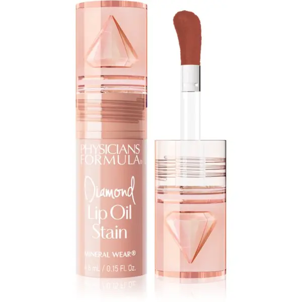 Physicians Formula Physicians Formula Mineral Wear® Diamond Lip Oil Stain tonirno olje za ustnice odtenek Natural Nude 4.6 ml