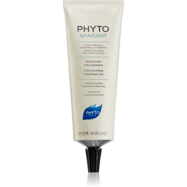 Phyto Phyto Phytoapaisant Ultra Soothing Cleansing Care bogata hranilna in pomirjajoča krema za lase in lasišče 125 ml