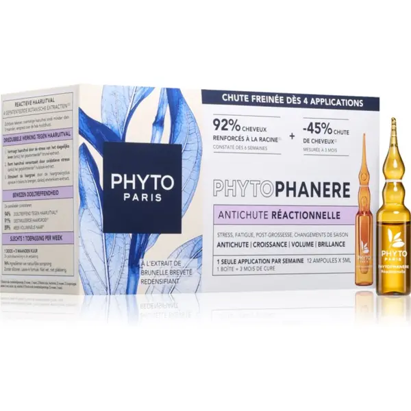 Phyto Phyto PhytoPhanere Reactive Hair Loss Treatment ampulice proti izpadanju las 12x5 ml