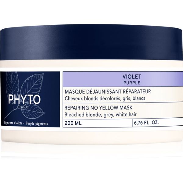 Phyto Phyto Purple No Yellow Mask regeneracijska maska za blond lase in lase s prameni 200 ml