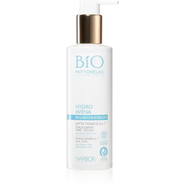 Phytorelax Laboratories Phytorelax Laboratories Bio Hydro Avena čistilno mleko + tonik za obraz 200 ml