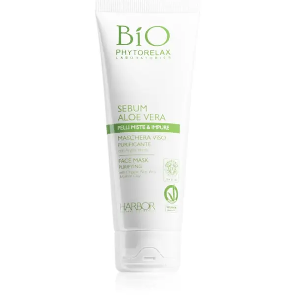 Phytorelax Laboratories Phytorelax Laboratories Bio Sebum Aloe Vera čistilna maska za obraz z aloe vero 75 ml