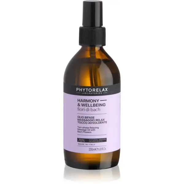Phytorelax Laboratories Phytorelax Laboratories Fiori di Bach relaksacijsko masažno olje 200 ml