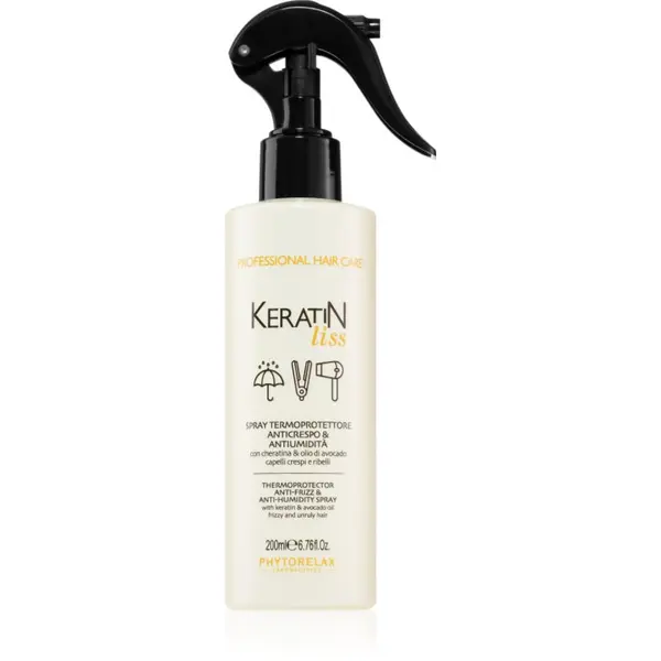 Phytorelax Laboratories Phytorelax Laboratories Keratin Liss zaščitno pršilo z vlažilnim učinkom za neobvladljive lase 250 ml