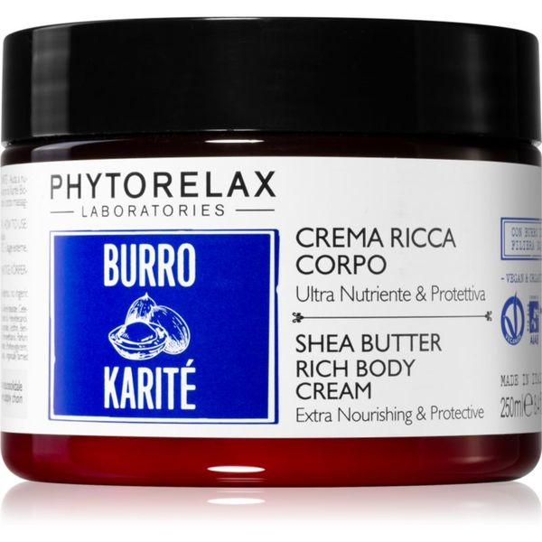 Phytorelax Laboratories Phytorelax Laboratories Shea Butter hranilna krema za telo z karitejevim maslom 250 ml