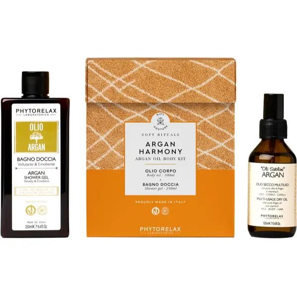 Phytorelax Laboratories Phytorelax Laboratories Soft Rituals Argan Harmony darilni set za prehrano in hidracijo