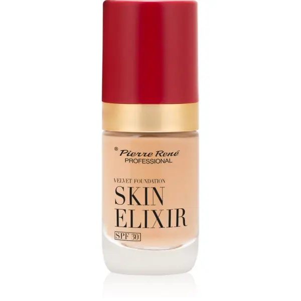 Pierre René Pierre René Skin Elixir žametni tekoči puder SPF 30 odtenek no. 04 Warm Nude 25 ml