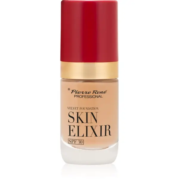 Pierre René Pierre René Skin Elixir žametni tekoči puder SPF 30 odtenek no. 05 Tan Nude 25 ml