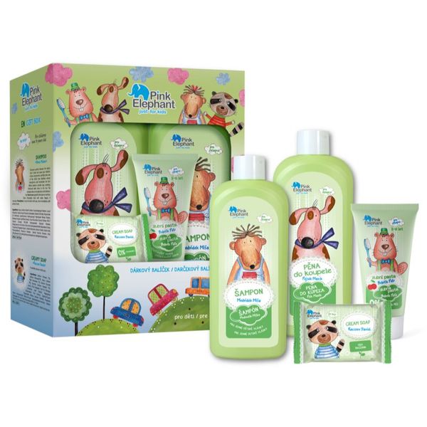 Pink Elephant Pink Elephant Boys darilni set Teddy bear za otroke