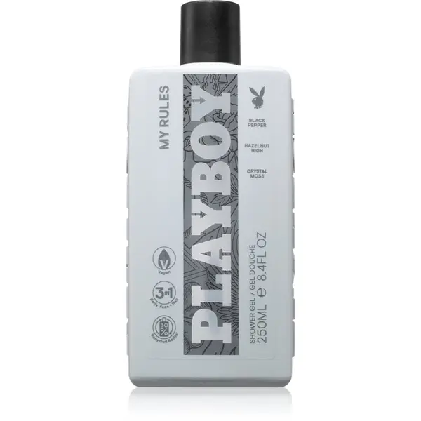 Playboy Playboy My Rules gel za prhanje 3v1 za moške 250 ml