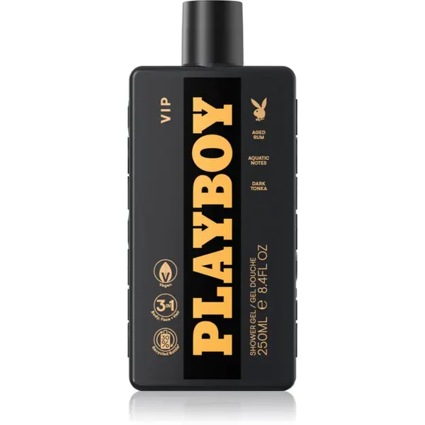 Playboy Playboy VIP gel za prhanje 3v1 za moške 250 ml