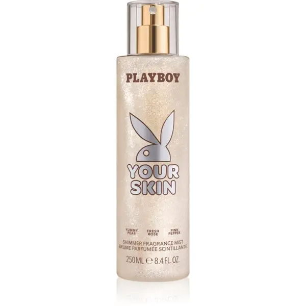 Playboy Playboy Your Skin pršilo za telo z bleščicami za ženske 250 ml