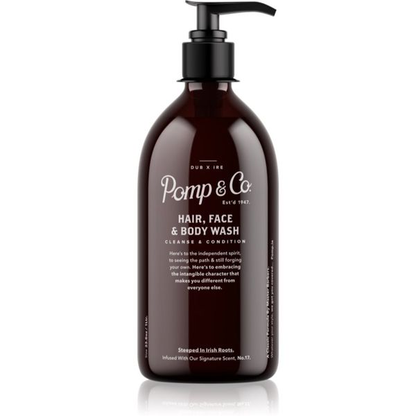 Pomp & Co Pomp & Co Hair and Body Wash gel za prhanje in šampon 2v1 1000 ml
