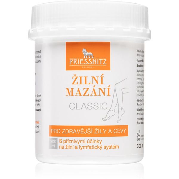 Priessnitz Priessnitz Classic masažna krema s koristnimi učinki na žilni in limfni sistem 300 ml