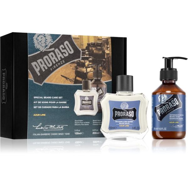 Proraso Proraso Set Beard Classic darilni set Azur Lime za moške