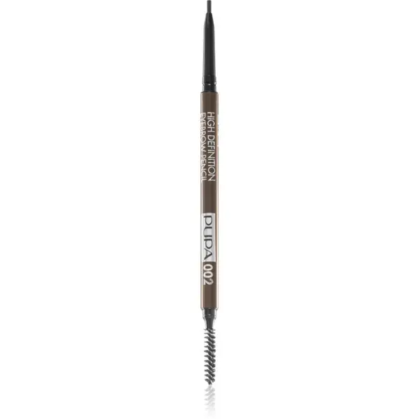 PUPA Milano PUPA Milano High Definition samodejni svinčnik za obrvi vodoodporna odtenek 002 Brown 0.09 g