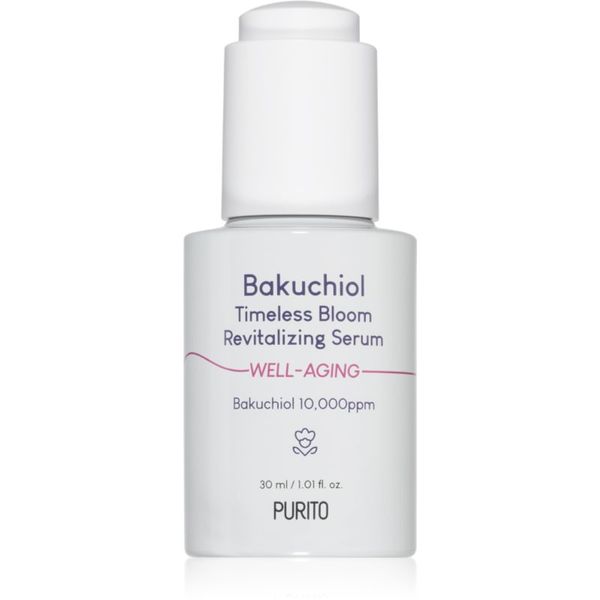 Purito Purito Bakuchiol Timeless Bloom intenziven revitalizacijski serum za obnovo čvrstosti obraza 30 ml