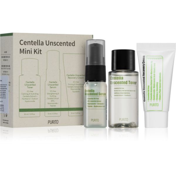 Purito Purito Centella Unscented Potovalni set (za občutljivo in razdraženo kožo)