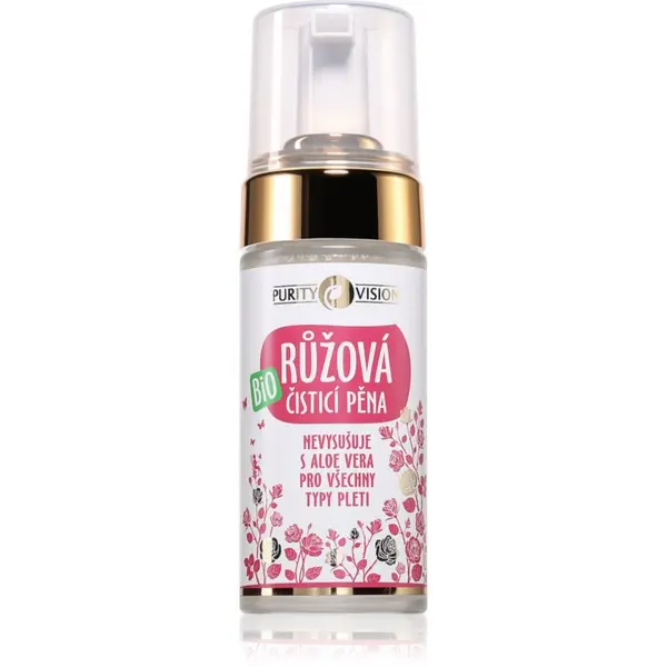 Purity Vision Purity Vision BIO Rose Cleansing Foam nežna čistilna pena za občutljivo kožo 90 ml