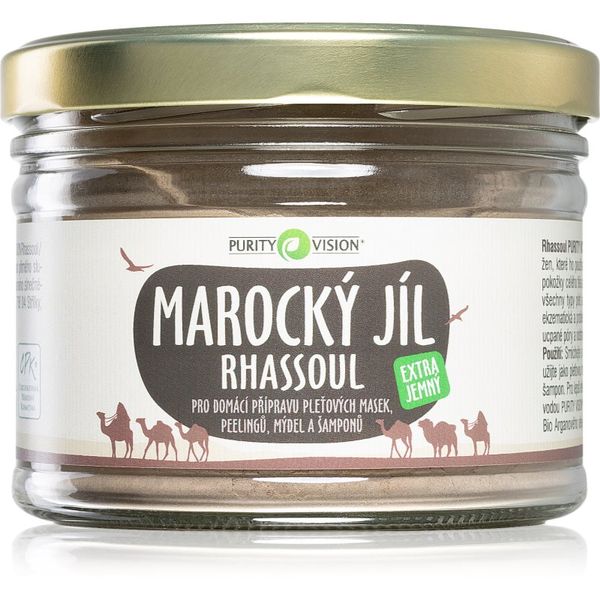 Purity Vision Purity Vision Rhassoul Maroška glina za pripravo mask za obraz, pilingov, mil in šamponov 450 g