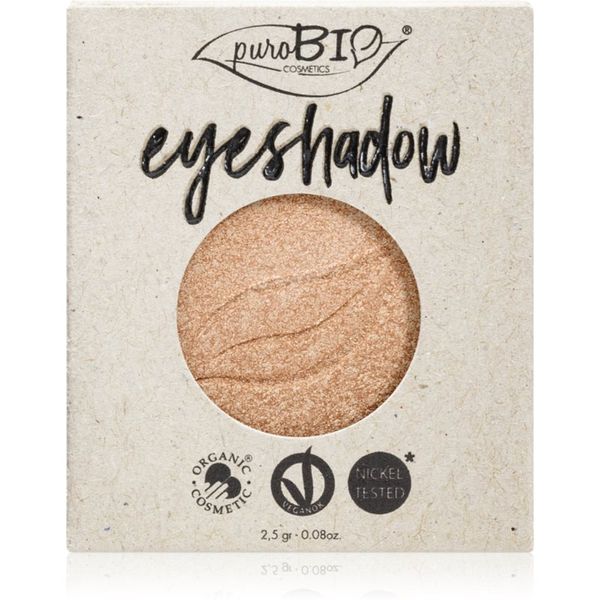 puroBIO Cosmetics puroBIO Cosmetics Compact Eyeshadows senčila za oči nadomestno polnilo odtenek 01 Sparkling Wine 2,5 g