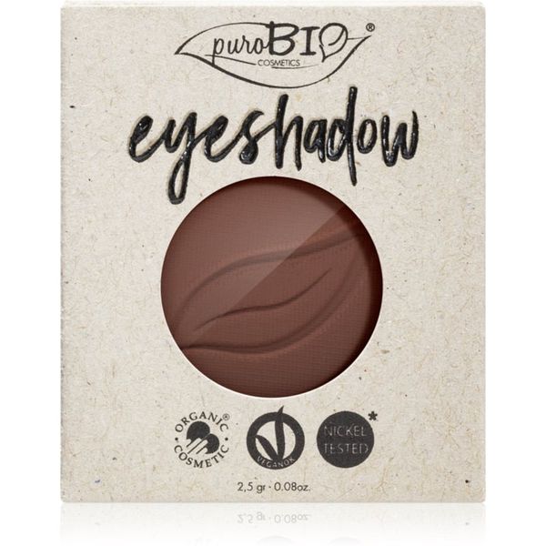 puroBIO Cosmetics puroBIO Cosmetics Compact Eyeshadows senčila za oči nadomestno polnilo odtenek 03 Brown 2,5 g