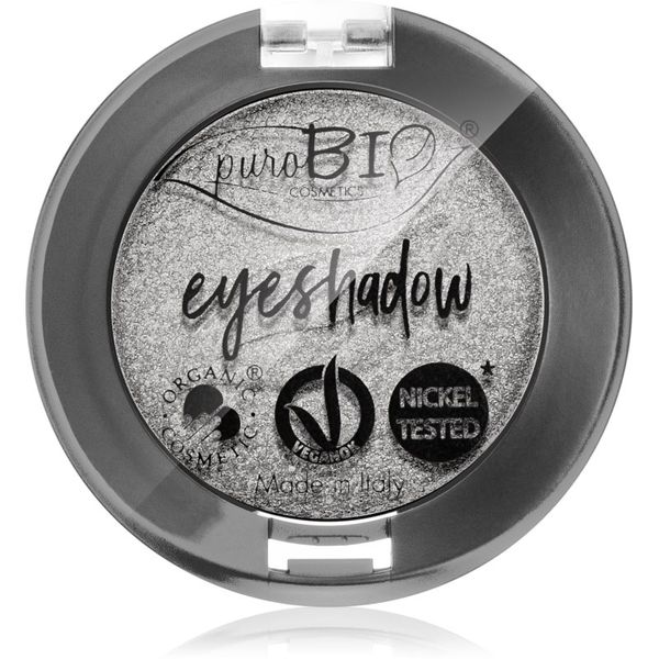 puroBIO Cosmetics puroBIO Cosmetics Compact Eyeshadows senčila za oči odtenek 23 Silver 2,5 g