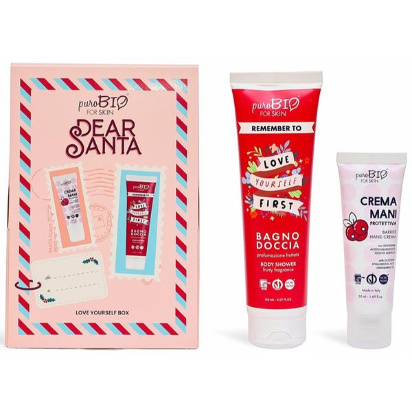 puroBIO Cosmetics puroBIO Cosmetics Dear Santa Love yourself Box darilni set za telo 2 kos