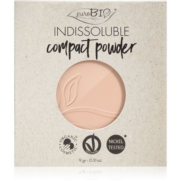 puroBIO Cosmetics puroBIO Cosmetics Indissouble kompaktni puder nadomestno polnilo odtenek 01 9 g