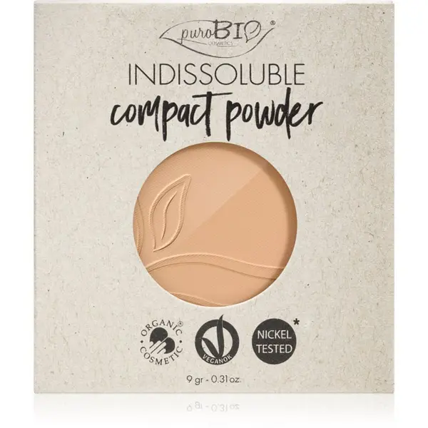puroBIO Cosmetics puroBIO Cosmetics Indissouble kompaktni puder nadomestno polnilo odtenek 03 9 g