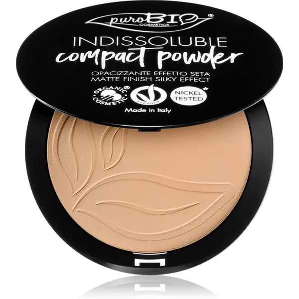 puroBIO Cosmetics puroBIO Cosmetics Indissouble kompaktni puder z mat učinkom odtenek 03 9 g