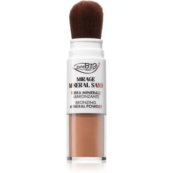 puroBIO Cosmetics puroBIO Cosmetics Mirage Mineral Sand mineralni bronz puder za obraz in telo odtenek 3.5 g
