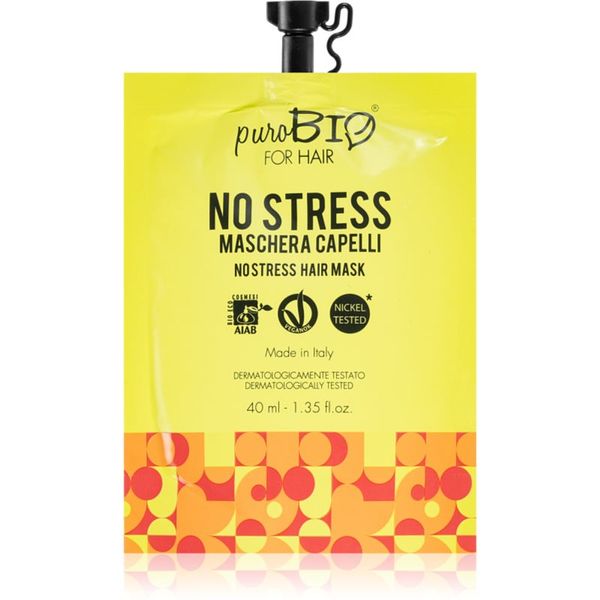puroBIO Cosmetics puroBIO Cosmetics No Stress revitalizacijska maska za lase 40 ml