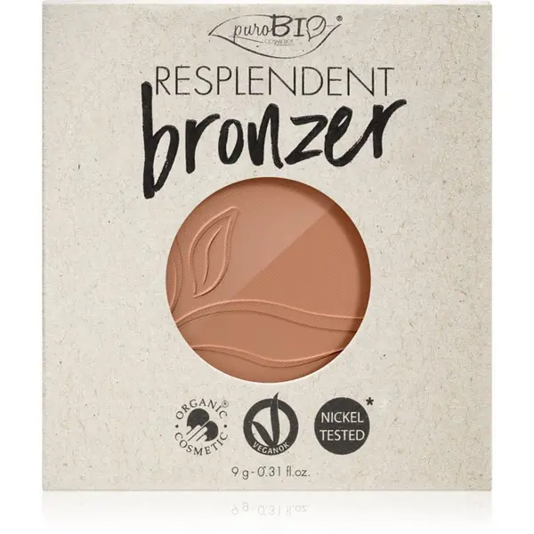 puroBIO Cosmetics puroBIO Cosmetics Resplendent bronzer nadomestno polnilo odtenek 05 Warm Brown 9 g