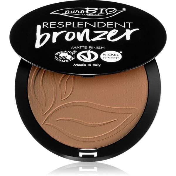 puroBIO Cosmetics puroBIO Cosmetics Resplendent bronzer z mat učinkom odtenek 01 Pale brown 9 g