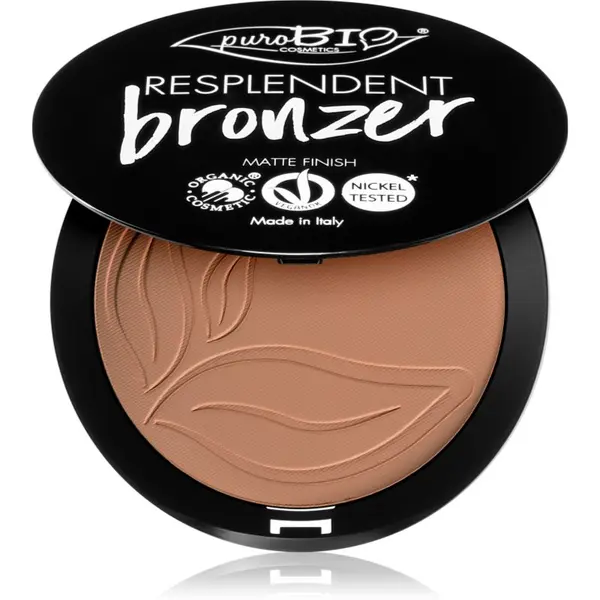 puroBIO Cosmetics puroBIO Cosmetics Resplendent bronzer z mat učinkom odtenek 05 Warm Brown 9 g