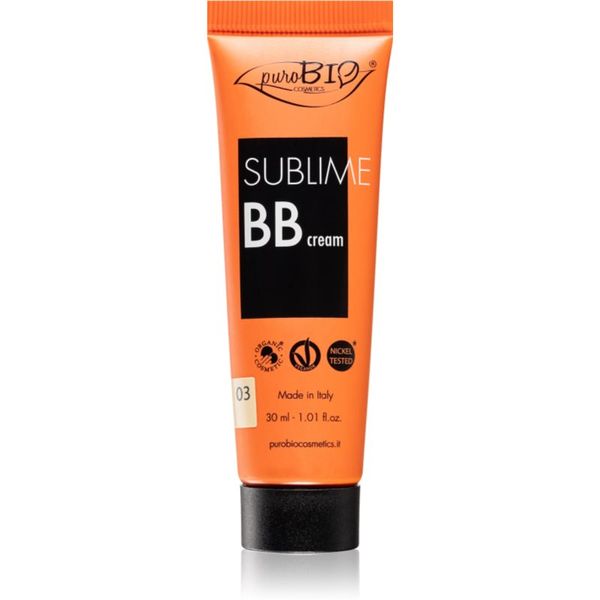 puroBIO Cosmetics puroBIO Cosmetics Sublime BB Cream vlažilna BB krema odtenek 03 30 ml